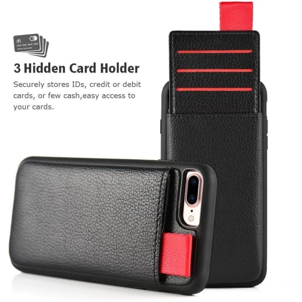 Huawei P30 Pro - Cover / Mobilcover - Skjult Kortrum / Kortholder Sort
