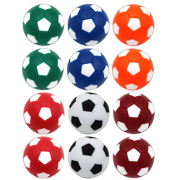 16 stk Fodbold Tilbehør Bordfodbold Udskiftningsbolde Spark Bordfodbold Bordfodbold Fodbolde Assorted Color 3.6X3.6CM
