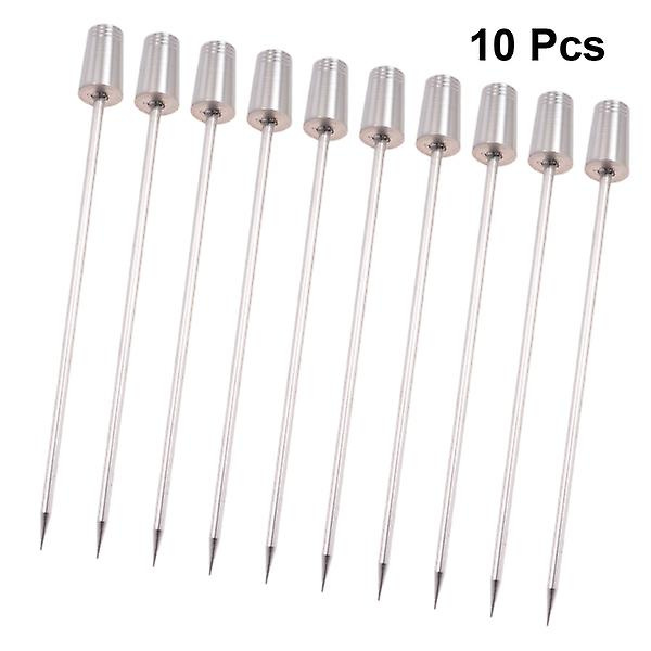 10 stk. 304 Rustfrit Stål Frugt Picks Premium Trophy Formet Cocktail Picks Dessert Picks Til Middagsfest Bbq (sølv)Sølv11.5*0.2cm Silver 11.5*0.2cm