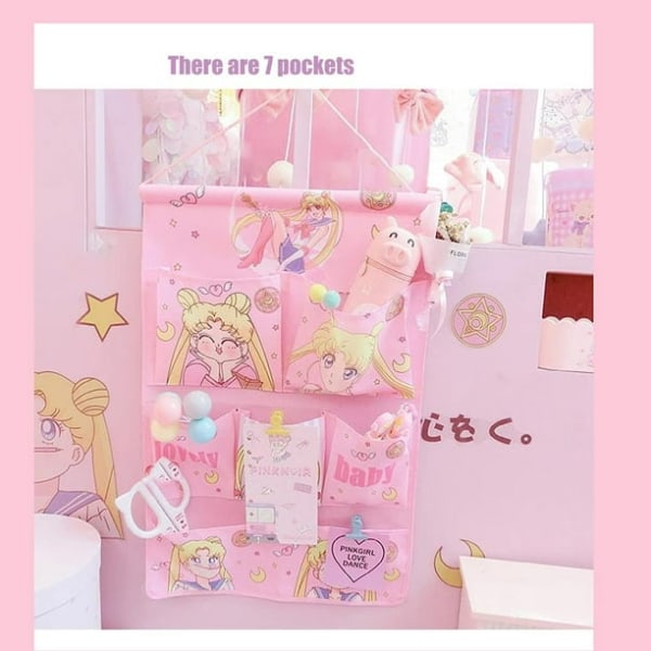 Kleshengeren for vegg med Sailor Moon-motiv - Oppbevaringspose for Sailor Moon-rommet
