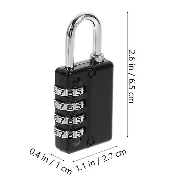 Ulkoiluluukku Kuntosaliluukku Lukko Avaimen Numeroluukku Lukko Lukko Digitaalinen Lukko Musta 6.5X2.7CM Black 6.5X2.7CM