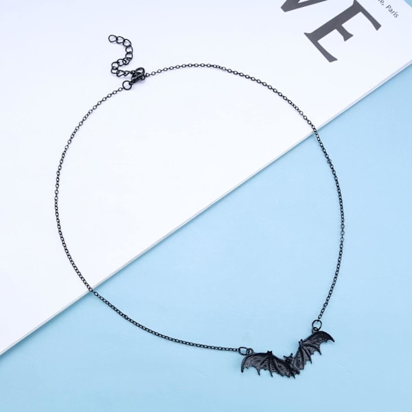 Dervivea Gotisk Flaggermushalsbånd Choker Flygende Flaggermus Anheng Halsbånd Punk Vampyr Flaggermushalsbånd Flaggermus Choker Halsbånd Smykker