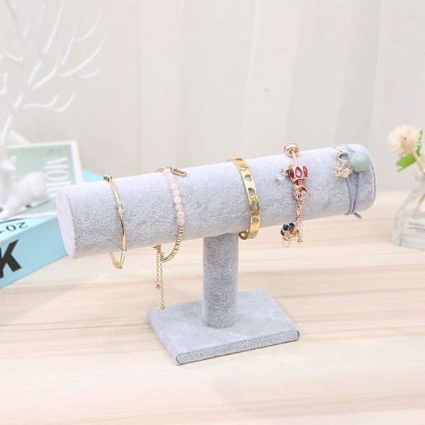 /Ryi/ Armbandsställ, Sammet Scrunchie-organisatör, T-Bar Displayhållare, Smyckesarmbandsställ, Scrunchies.