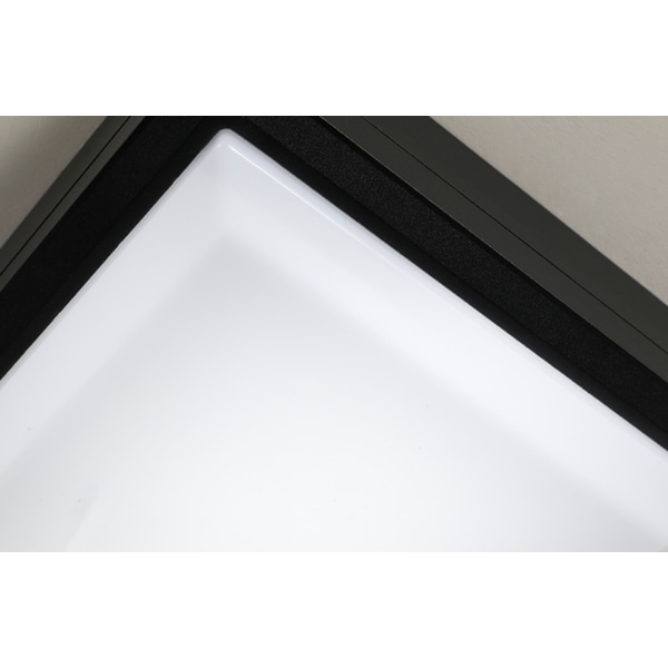 Vattentät LED-taklampa, LED-taklampa IP65 för vardagsrum, badrum, kontor, utomhusveranda och mer (18w + varmt ljus E)