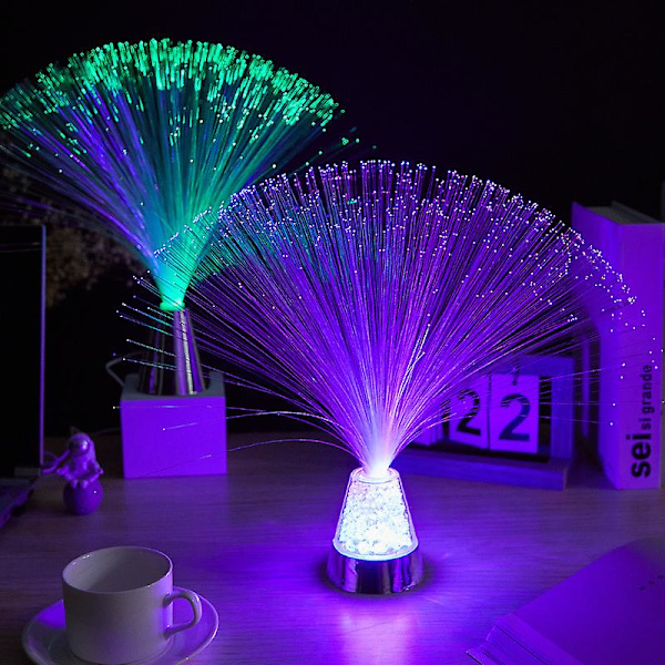 LED-lampor för hemmet, färgglada lampor med färgskiftning, stjärnklar dansfestdekoration, mini fiberoptiska lampor, fiberoptiska lampor färgskiftande