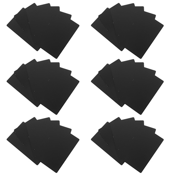 50 stk. Mærkningsmaskine Business Aluminium Plade Business Trykte Kort Sort 7,9X4,9X0,1CM Black 7.9X4.9X0.1CM