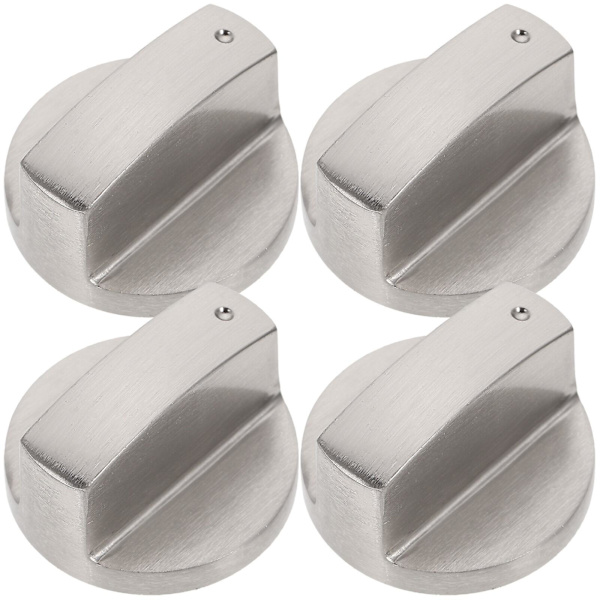 4 stk Kjøkken Gasskomfyr Kontrollbryter Knapper Enkle Gasskomfyr Rotasjonsbrytere 3.9X3.9cm 3.9X3.9cm