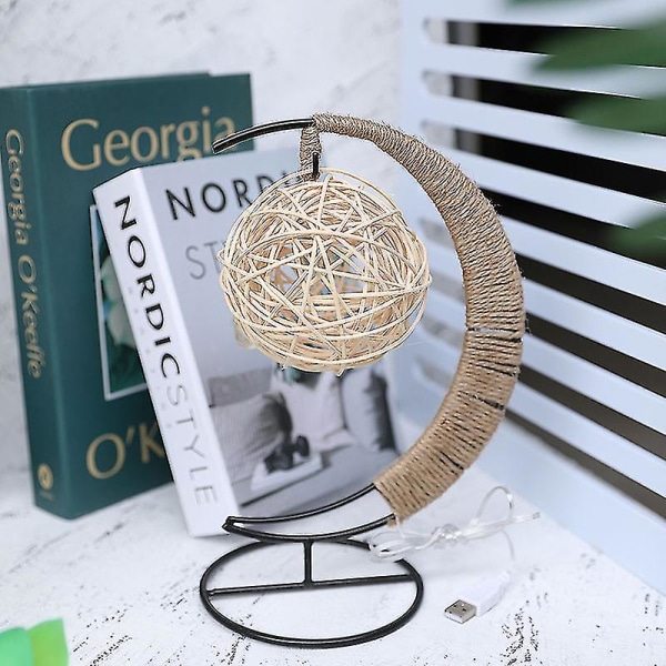 LED-lys Stjerne Epler Glassform Dekorasjon Lys Julepynt Sfærisk USB Varmt Hvit Warm White Spherical USB