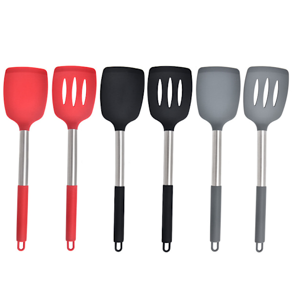 Silikon kjøkkenutstyr stekefisk eggspade matlaging non-stick kjøkkenutstyr husholdnings silikon kjøkkenutstyr_xrzi grey standard