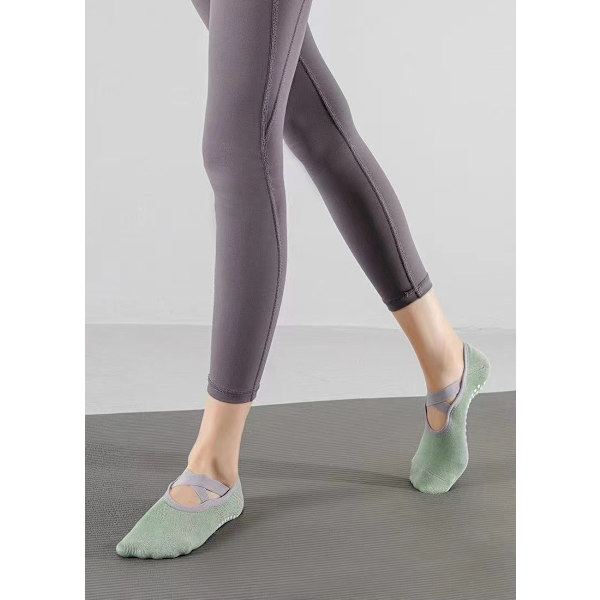 Antislip Yogasokker for Kvinner, Sticky Sokker for Pilates med Grep Profesjonelle Yogasokker