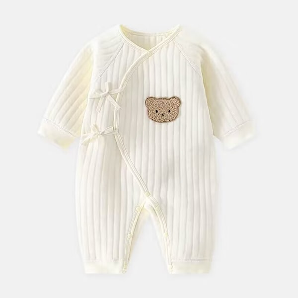 RYI Bodysuit för pojkar och flickor ny vinter bomull babykläder 0-6m Orange nyfödd