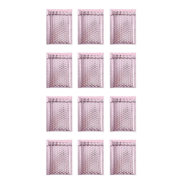 12 stk Boblekonvolutter Polstrede Konvolutter Vesker Bobleinnpakning Konvolutt (rosa)Rosa15X20CM Pink 15X20CM