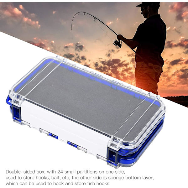Tackle Box Organizer Fiskeutrustningslådor Bärbara Fiskeutrustningslådor Transparenta Fiskeutrustningsförvaringslådor (transparent blå)