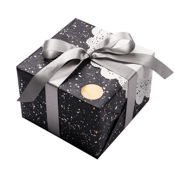 Blommigt inslagningspapper med transparent moln-drak, vattentätt, förtjockat, drömskt guld- och silverprickigt presentpapper, grått papper, 20 ark