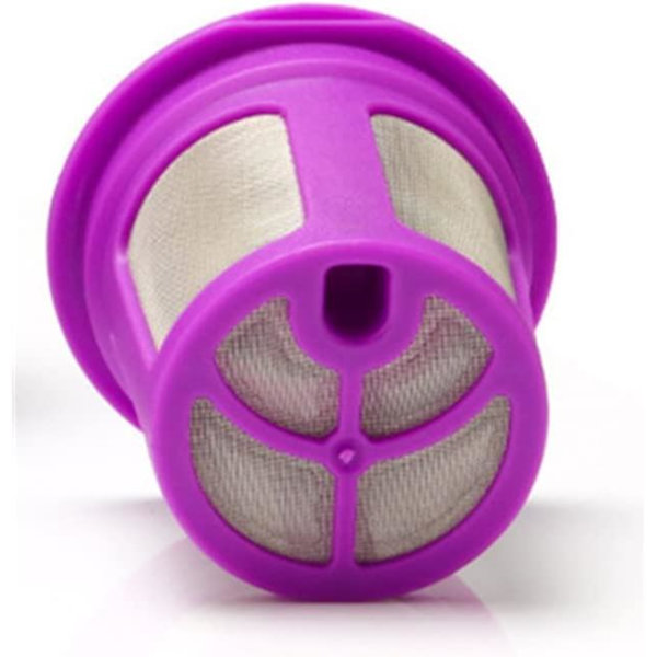 Pod Mesh Cup Återanvändbart Kaffe Enkelt Filter Solo Rostfritt Bakplåt Glas Bakplåtsset (2st, Svart+lila)