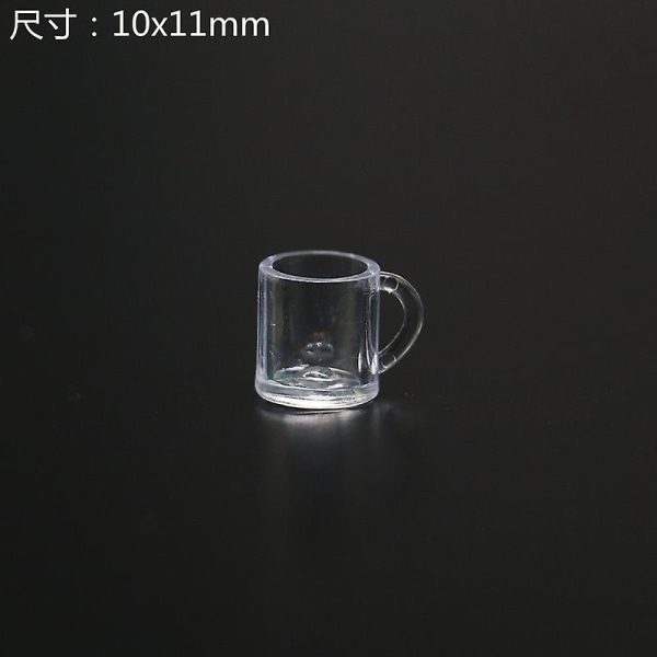10st Miniatyrölmuggar Miniölmuggar Miniatyrprydnader för minihus1,4x1cm 1.4x1cm