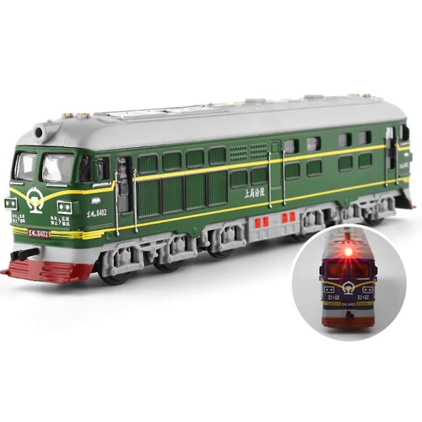 Gammelt Legetøj Børnetog Legesæt Klassisk Tog Ornament Børnebil Legetøj Model Tog Grøn Green