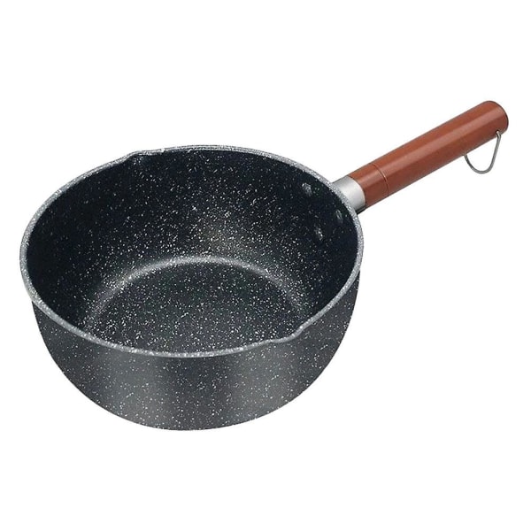 1pc Non-stick Medical Stone Milk Pan Professional Milk Stockpot Kitchen SupplyBlack37X22X9CM