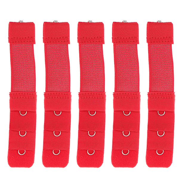 20 stk. Kvinders BH-Forlængelsesbeslag Enkle Knapper Undertøjstilbehør Rød 10X2.3X0.3CM Red 10X2.3X0.3CM