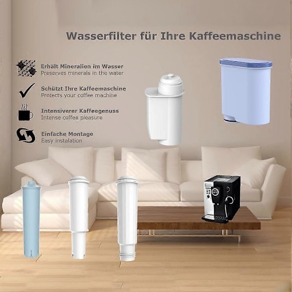 Filterpatroner til Aqua Clean fuldautomatiske kaffemaskiner, til Philips Ca6903/10 og Ca6903/22