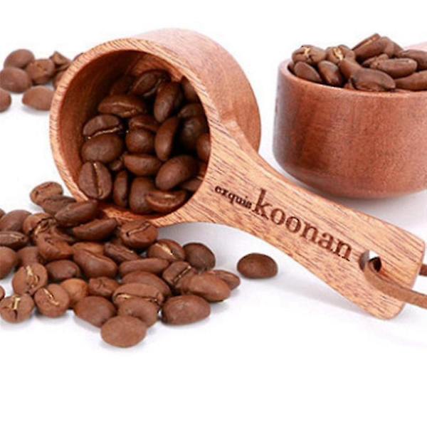 Trämätningssked Mätningsskopa Kaffe Bönor Bar Kök Hem Bakverktyg Mätkopp Verktyg Kompatibel Med Kit