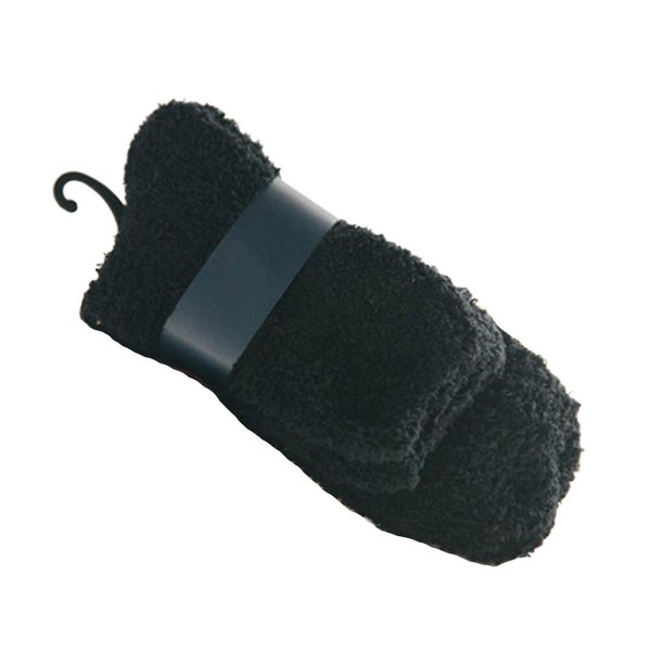 3 Par Fuzzytofflor Män Fuzzystrumpor Män Vinter Termiska Fleece Strumpor Varma Fleecefodrade Strumpor Bäst Black