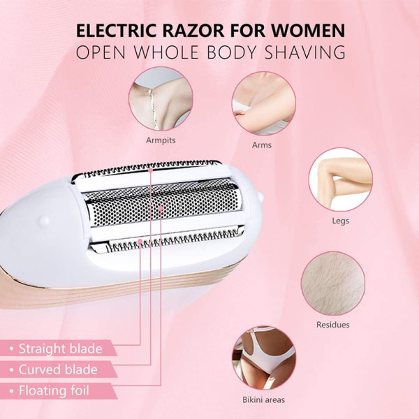 Elektrisk rakapparat för kvinnor, bikinitrimmer, elektrisk damrakapparat, trådlös 5*5*5cm