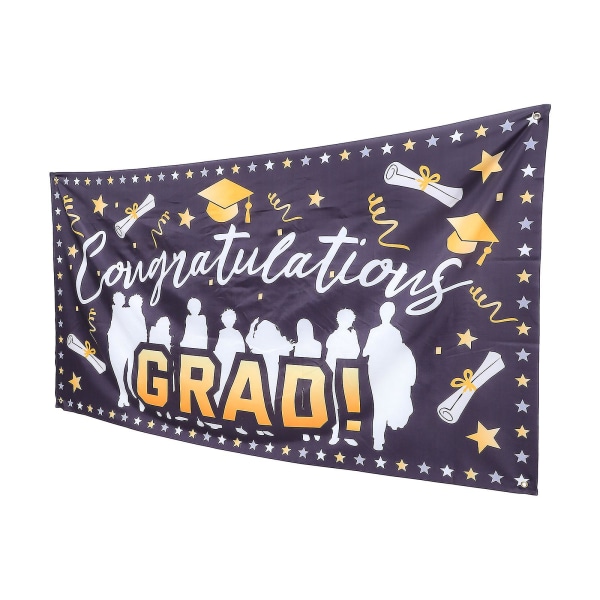 1 stk Kreativ Graduation Tema Fest Banner Dekorativ Banner Baggrundsdug001C180X97CM 001C 180X97CM