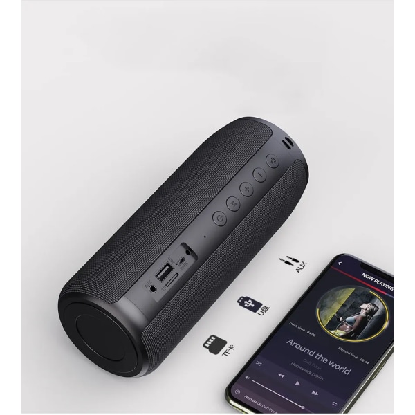 Bluetooth-høyttalere, Høyttaler, Utendørs, Bærbar, Vanntett, Trådløs høyttaler, Dobbel paring, Bluetooth 5.0, Høy stereolyd, 1500 minutters spilletid