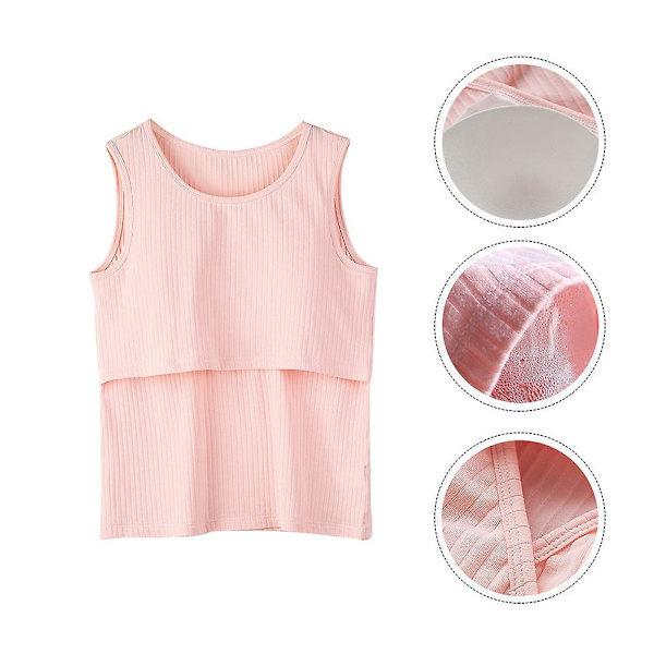 Amme-Sling Amme-Camisoler Ammejakke Graviditets Tøj Kvinde Ammevest Mater Pink XL