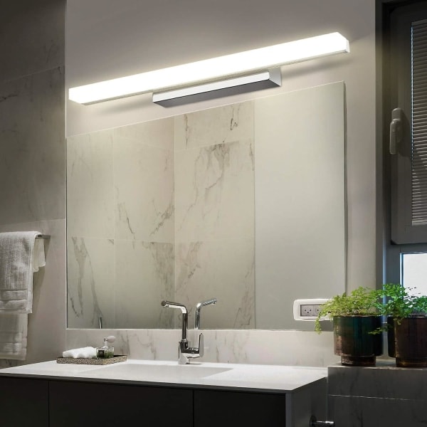 LED Speillampe 40cm Nøytral Hvit Baderomsvegglampe 6000-6500K Moderne Innendørs Baderomslampe Baderomsbelysning 9w Ikke-dimbar