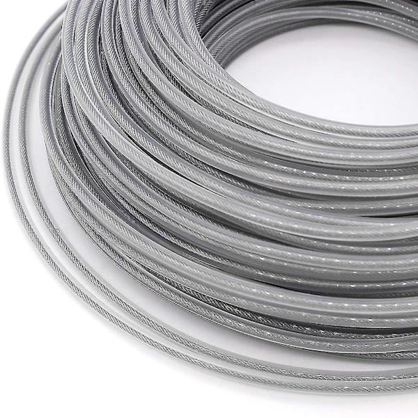 Ståltrådgressklippertråd, 3mmx40m Stål Nylon Tråd Gressklippertråd Trimmertråd Plenklippertråd For Overgrodd Gress Og Ugress