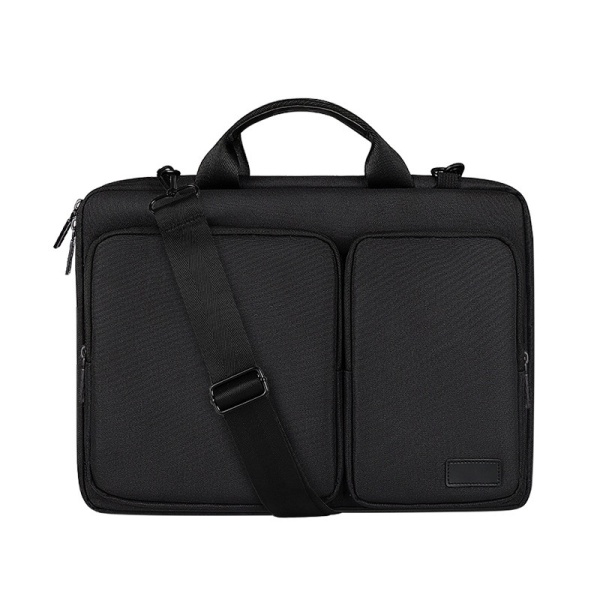 Beskyttende laptop-skulderveske, laptop-sleeve-veske for 14,1-15,4 tommer universell størrelse (gjelder MAC ny 16 tommer) Computer Messenger Bag, svart