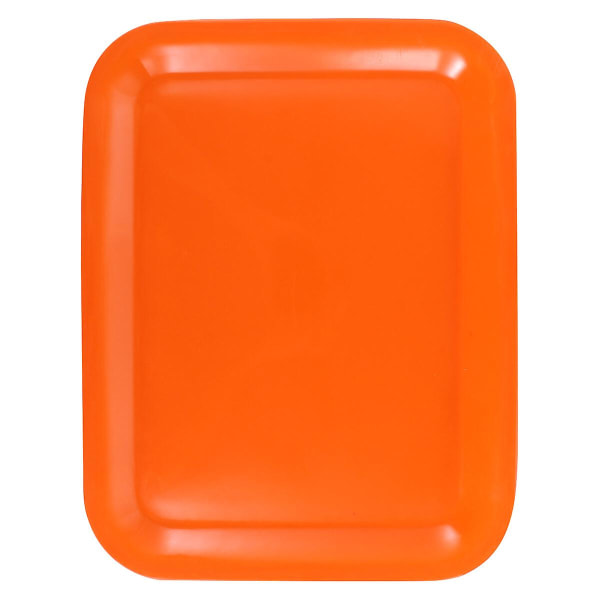 1 stk Rektangulær Plate Husholdningsmatbrett Hurtigmatplate Brød Fruktbrett Oransje 38,5X28,5X2CM Orange 38.5X28.5X2CM