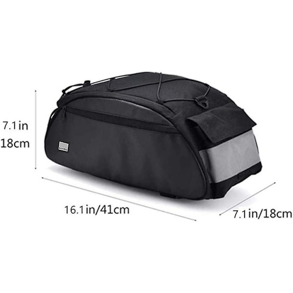 Cykel Bagagebærer Bag Sæde Taske Multifunktionel Vandafvisende Cykel Sadeltaske Håndtaske Skuldertaske Cykling Pannier