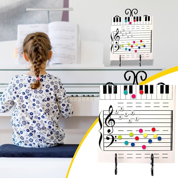 Magnetisk Tørrmarkeringstavle Musikk Brøk Utdanningsdekorativ Kunst Håndverk (1 stk)
