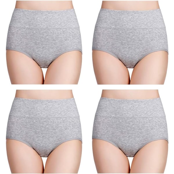 Osynliga Högmidjade Trosor för Kvinnor Sömlösa Underkläder Multipack 4-pack XXXL