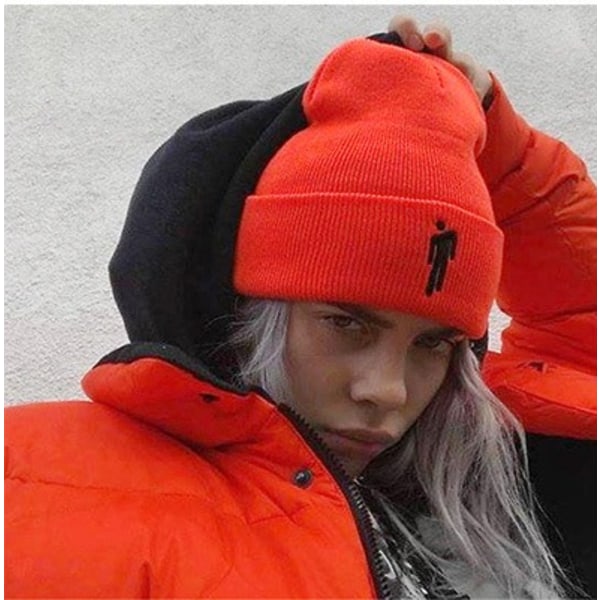 Unisex frillnivå menn kvinner lue vinter varm strikket hip-hop caps med mansjetter vanlig skalle strikket lue caps hodeplagg
