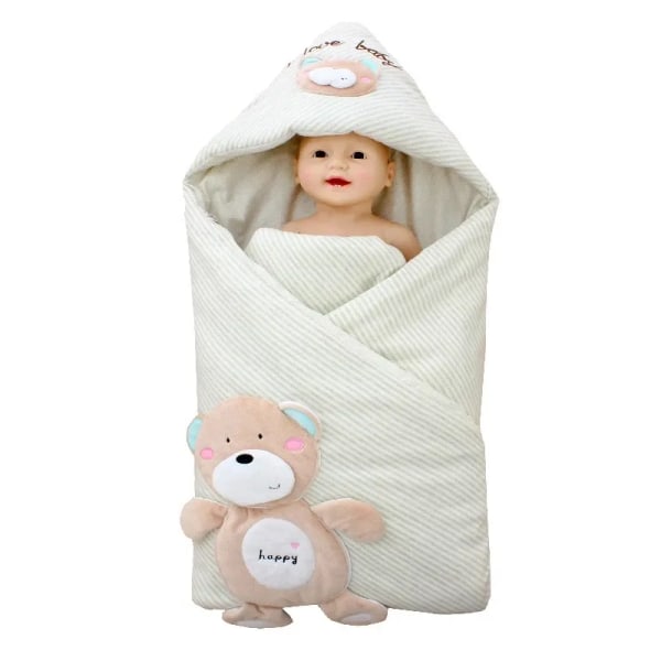Snuggle Baby - - Swaddle filt för nyfödd pojke eller flicka 0-9 månader - - Multi-använd spädbarnssjal - - Extra mjuk plysch exteriör och fleece invändigt foder