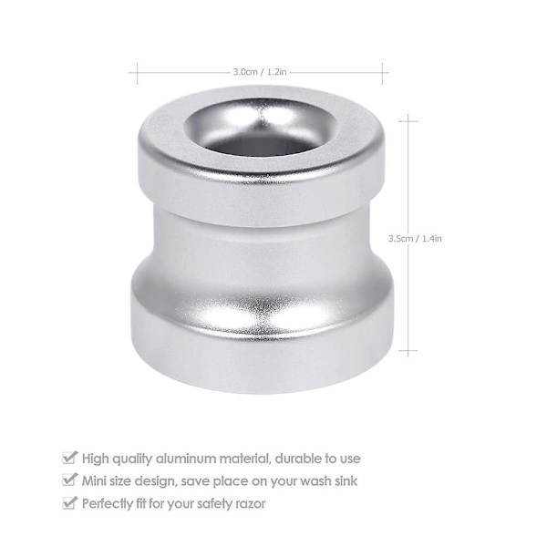 Wuzhou Rakställ för Män i Aluminiumlegering, Säkerhetsrakhyvel Basställ, Bra Thanksgiving/Julklapp 1st
