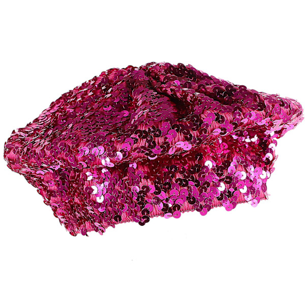 Dammode Beretter med Glittrande Pailletter Beaniehatt Kostymtillbehör för Dansföreställning (rosé)Rosy Rosy