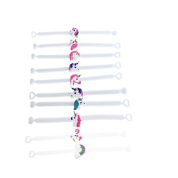 30 stk Silikonarmbånd Cosplay Armbånd Cosplay Slap Ringer Unicorn Armbånd Silikonringer 30stk 30pcs