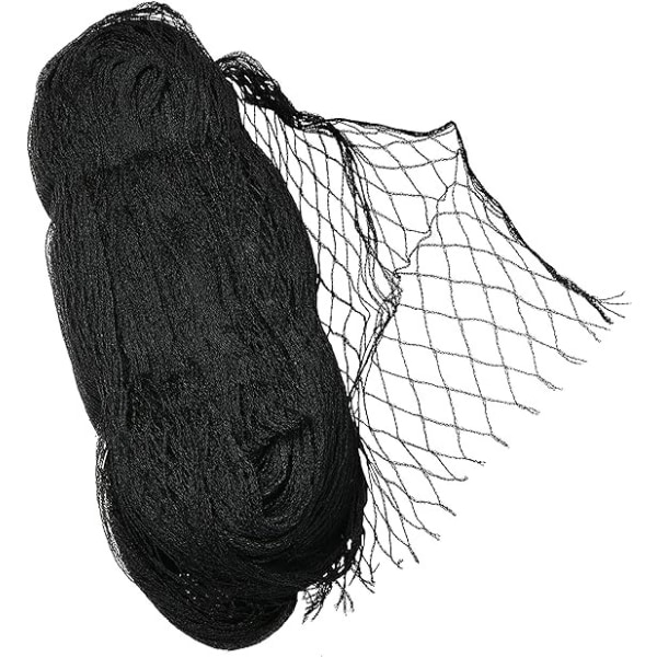 7,5 cm x 15 m Finmasket Damnet Koi Beskyttelse | Farve Sort | Fuglebeskyttelsesnet, Blade Net, Fugleafvisende Dækningsnet, Fuglebeskyttelse