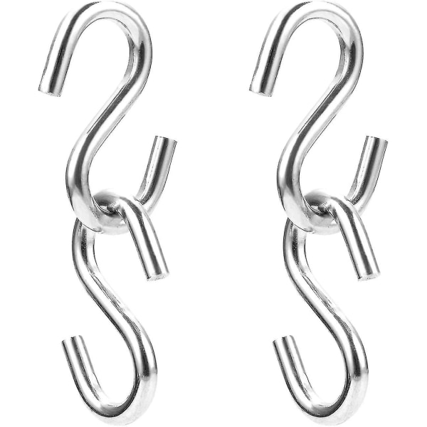S-krok Hängmatta Tjocklek S-krok Kraftig Allroundkrok 3,14&quot; Längd (4st) Jiujiuso