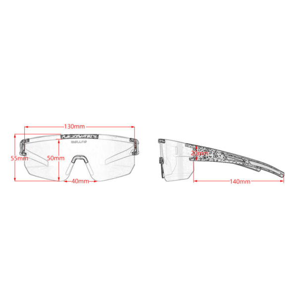 Cykelsolglasögon Cykelglasögon Polariserade sportglasögon för bilkörning, golf, fiske och utomhusaktiviteter B