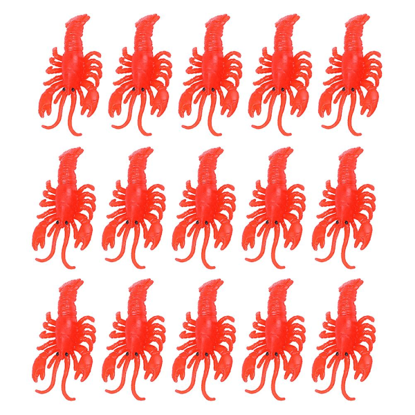 50pcs Interesting Fake Lobsters Educational Mini Lobsters Wear-resistant Toy LobstersRed 50pcs5.5X3.6CM