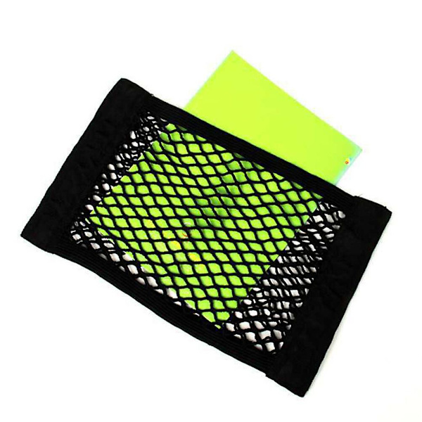 2 st Bagageutrymme Organiser Nät Bagageutrymme Mesh Förvaring Nät Bagageutrymme Organiser Förvaring Nät Svart 40X25CM Black 40X25CM
