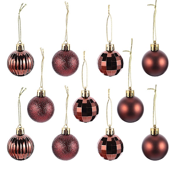 34 st Creative Julgranshänge Halloween Dekoration Boll Halloween Prydnad Kaffe 4CM Coffee 4CM