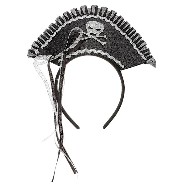 Halloween-pirattipanta hiusrenkaat Halloween-juhliin hiuslisävarusteet Musta 23X23X5CM Black 23X23X5CM