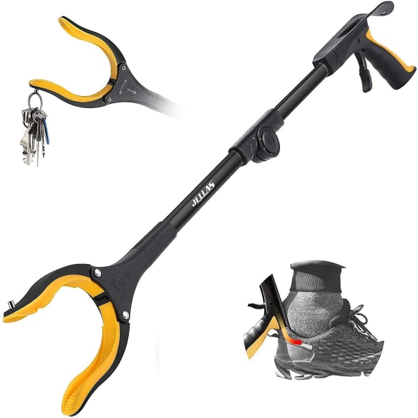 Scavenger Tools, 0 - 180 vippet arm, 90 roterende hoved, 80 cm foldeklo med magnetiske spidser til oprydning af affald, affaldsscoop, forlængerarm